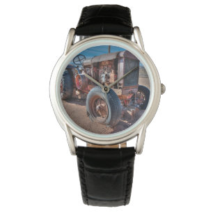 Reloj De Pulsera Granjas   Rusty Antique Tractor
