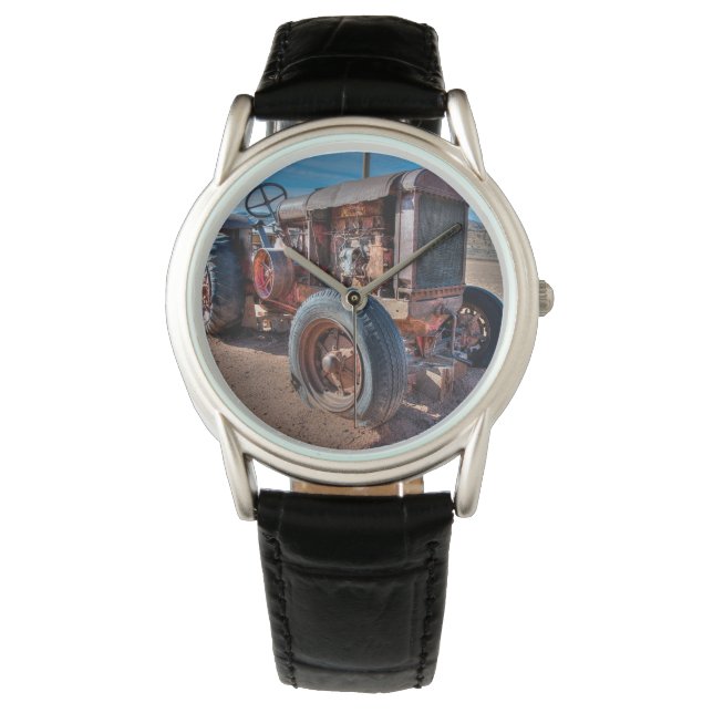 Reloj De Pulsera Granjas | Rusty Antique Tractor (Anverso)
