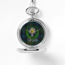 Reloj De Pulsera Grant Scottish Clan Tartan & Crest