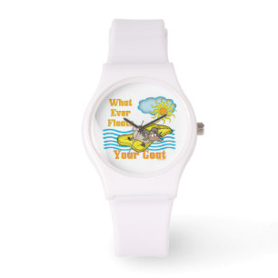 Reloj De Pulsera Grasa divertida lo que alguna vez flota tu cabra