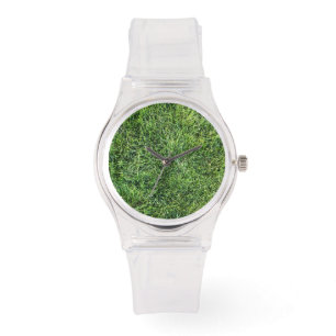 Reloj De Pulsera Grasa verde divertido patrón de textura foto real