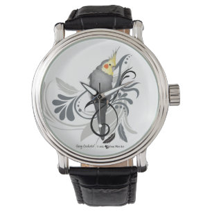 Reloj De Pulsera Gray Cockatiel