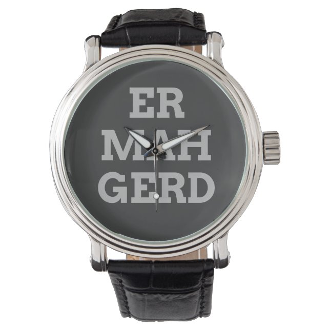 Reloj De Pulsera Gray Ermahgerd Watch (Anverso)