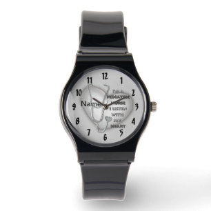 Reloj De Pulsera Gray Heart Pediátrico Nurse Watch