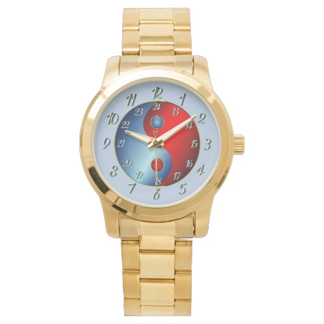 Reloj De Pulsera Gray Ying Yang (Anverso)