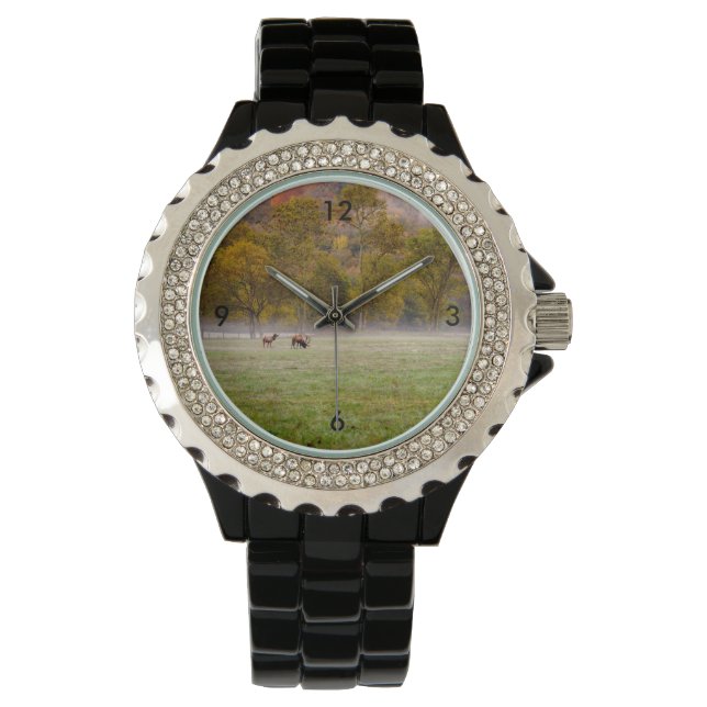Reloj De Pulsera Grazing Elk Couple Watch (Anverso)