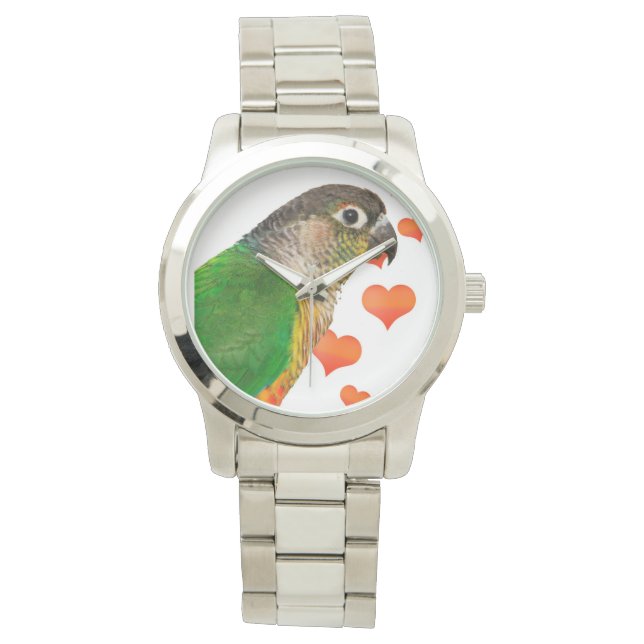 Reloj De Pulsera Green Check Parrot brazalete Unisex Watch (Anverso)