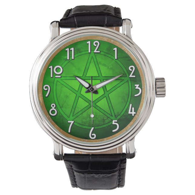 Reloj De Pulsera Green Earth Pentacle Watch (Anverso)
