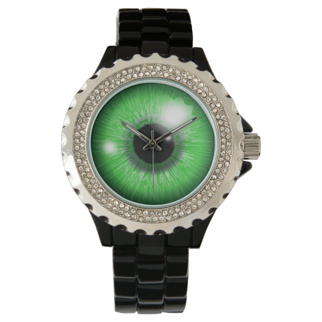 Reloj De Pulsera green eye iris design (Anverso)