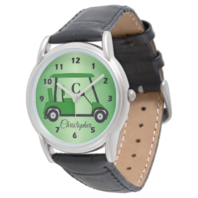 Reloj De Pulsera Green Golf Buggy Watch (Angular)