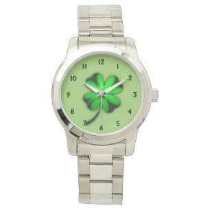 Reloj De Pulsera Green Irish Clover