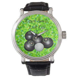 Reloj De Pulsera Green Lawn Bowl Live Life,