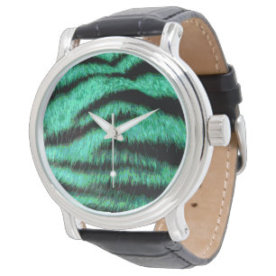 Reloj De Pulsera Green neon tiger de stripes