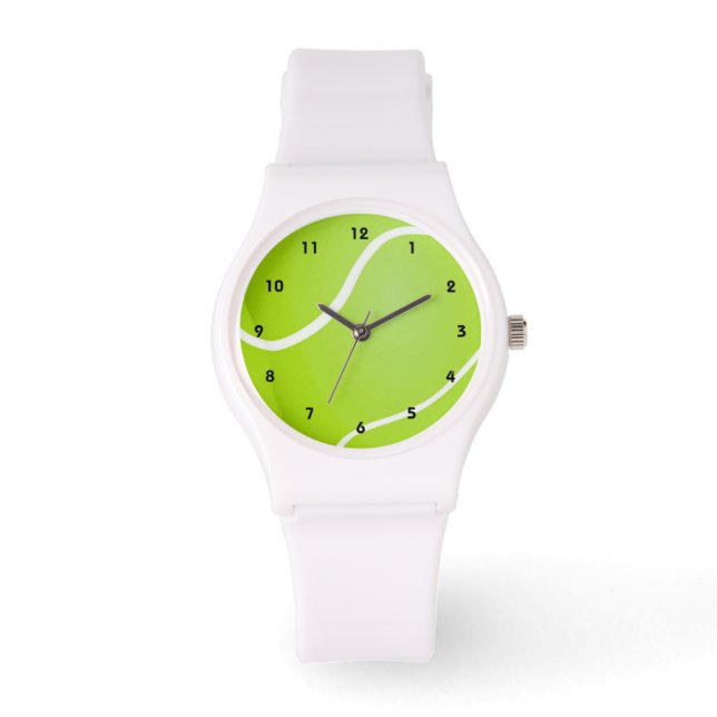 Reloj De Pulsera Green Tennis Ball Sporty (Anverso)