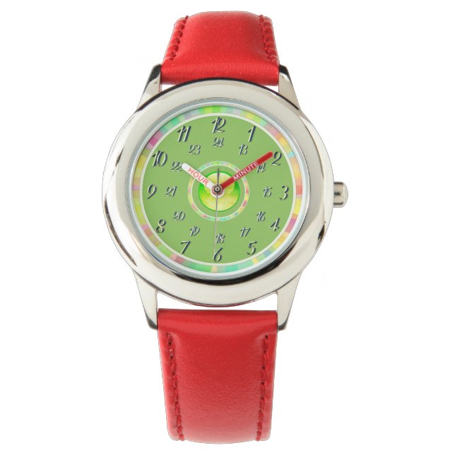 Reloj De Pulsera Green Watch rojo (Anverso)