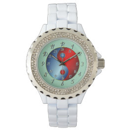Reloj De Pulsera Green Yin Yang Watch
