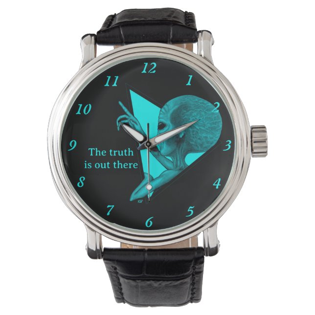 Reloj De Pulsera Grey Alien, la verdad está ahí fuera (Anverso)