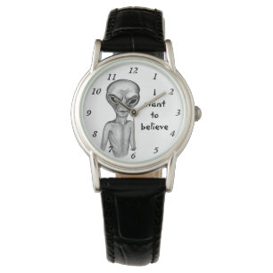 Reloj De Pulsera Grey Alien , quiero creer