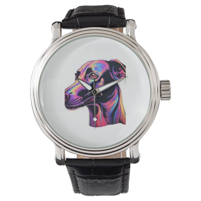 Reloj De Pulsera Greyhound Neon Design (Anverso)