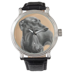 Reloj De Pulsera Greyhound pintado a mano