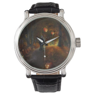 Reloj De Pulsera Grim Reaper y calabazas