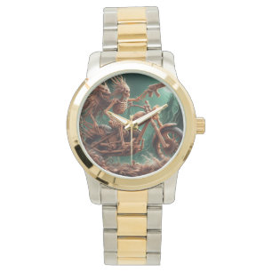 Reloj De Pulsera Grimbone y Skulldust, montaron su gran helicóptero