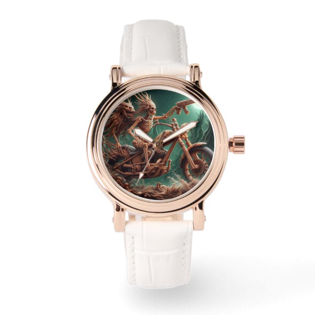 Reloj De Pulsera Grimbone y Skulldust, montaron su gran helicóptero (Anverso)