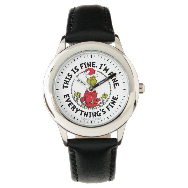 Reloj De Pulsera Grinch | Everything's Fine (Anverso)