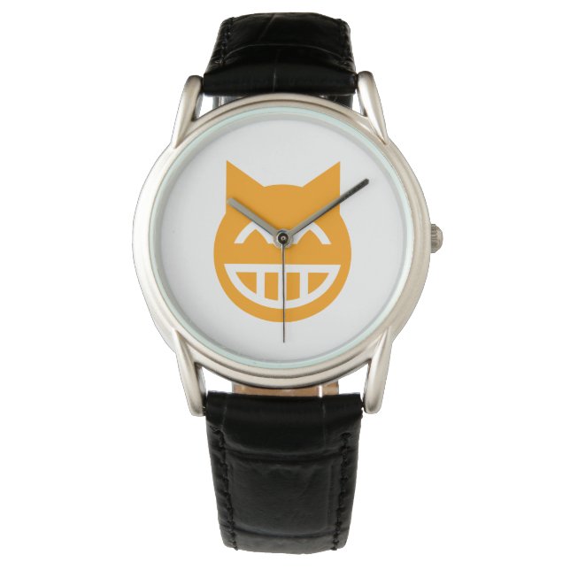 Reloj De Pulsera Grinning Emoji Cat (Anverso)