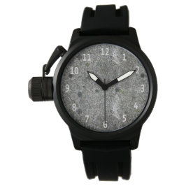 Reloj De Pulsera Gris de granito con dígitos blancos