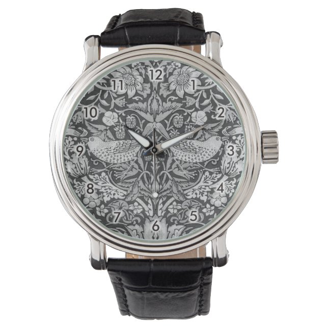 Reloj De Pulsera Gris, ladrón de fresa, William Morris (Anverso)