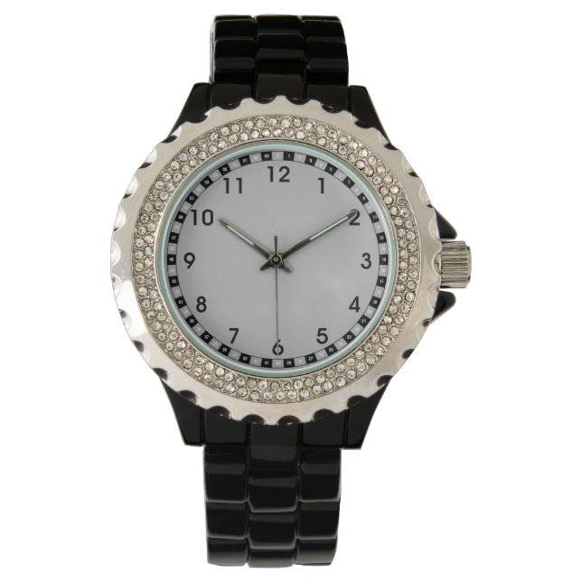 Reloj De Pulsera Gris plateado (Anverso)