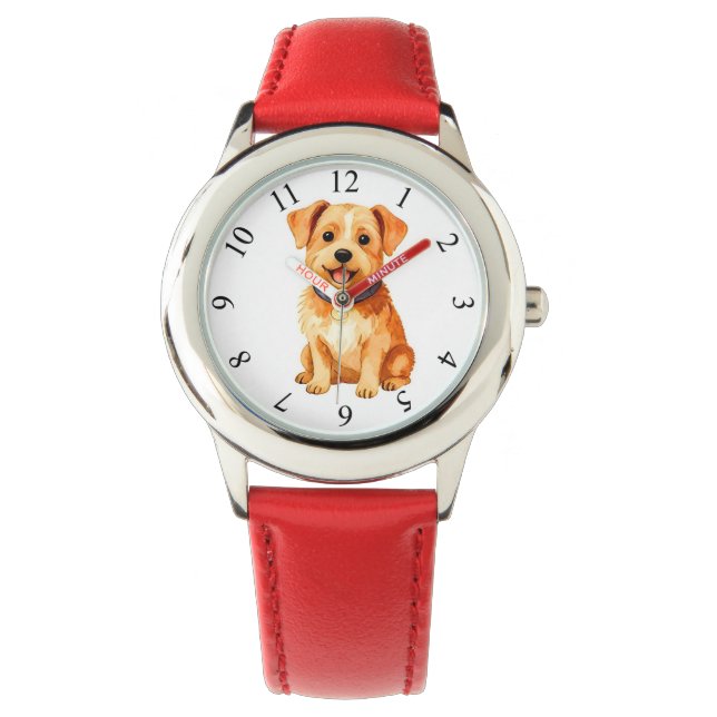 Reloj De Pulsera Grooming Pet Personalized Gold Elegant Collection (Anverso)