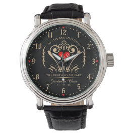 Reloj De Pulsera Groom's To Love y To Cherish eWatch