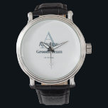 Reloj De Pulsera groomsmen de equipo simple y personalizado en mono<br><div class="desc">diseño</div>