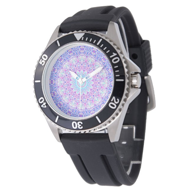 Reloj De Pulsera Groovy Boho Hippie Mandala (Angular)