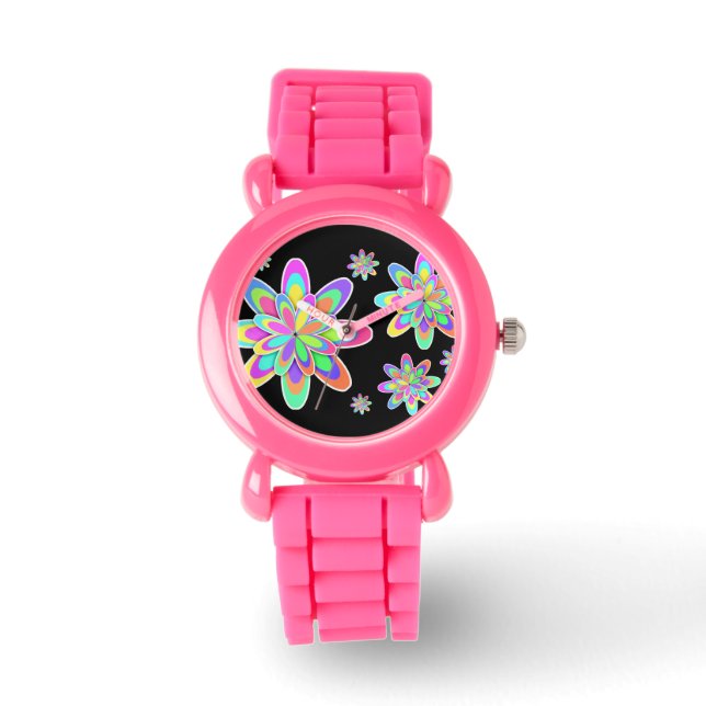Reloj De Pulsera Groovy Flowers (Anverso)