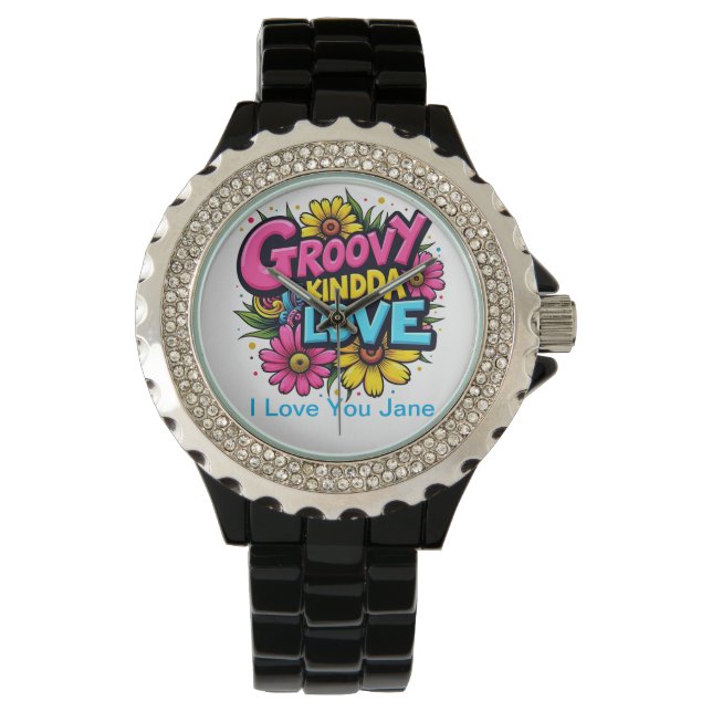 Reloj De Pulsera Groovy Kinda Love (Anverso)