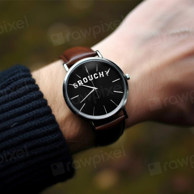 Reloj De Pulsera Grouchy Mood Funny Quote Watch (Subido por el creador)