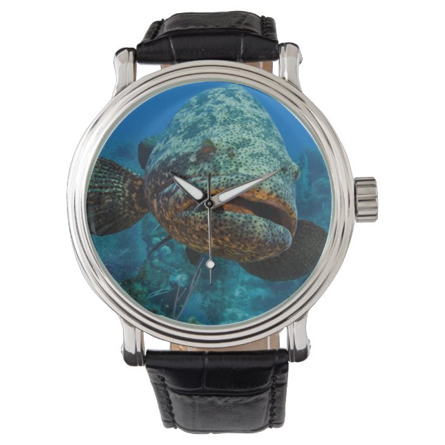 Reloj De Pulsera Grouper Goliath del Atlántico (Anverso)