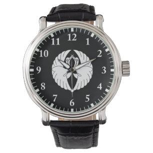 Reloj De Pulsera Grullas blancas enfrentadas