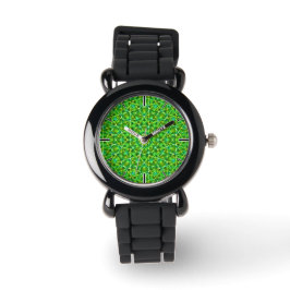 Reloj De Pulsera Grünes Netz Kaleidoscope/Red Kaleidoscope Verde