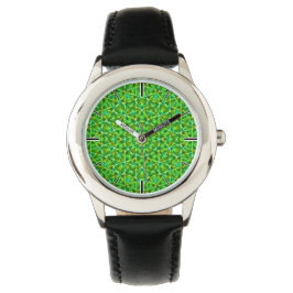 Reloj De Pulsera Grünes Netz Kaleidoscope/Red Kaleidoscope Verde