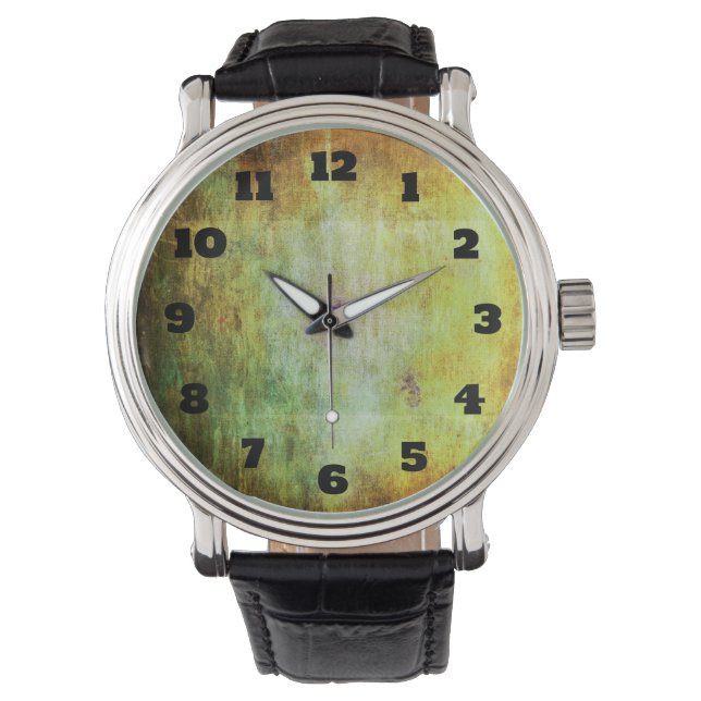 Reloj De Pulsera Grunge abstracto con una textura gruesa (Anverso)