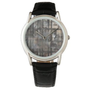 Reloj De Pulsera Grunge abstracto de textura metalizado