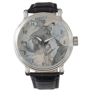 Reloj De Pulsera Grunge Pitbull terrier