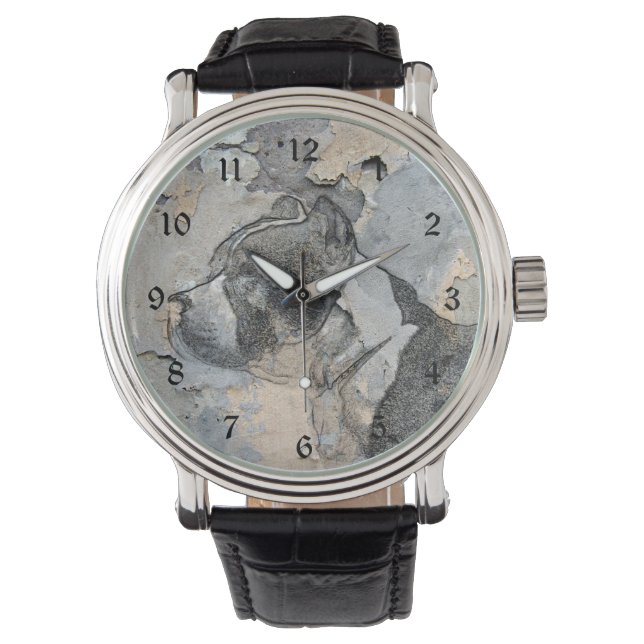 Reloj De Pulsera Grunge Pitbull terrier (Anverso)