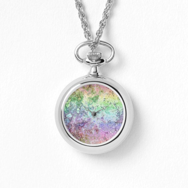 Reloj De Pulsera Grungy Rainbow  (Anverso)