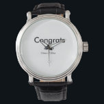 Reloj De Pulsera grupo de graduados agregar nombre congrats fecha a<br><div class="desc">diseño</div>