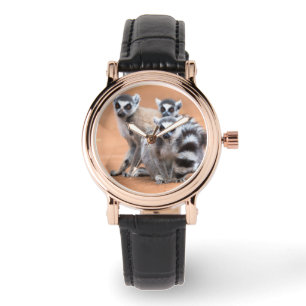 Reloj De Pulsera Grupo de lémures de cola anillada